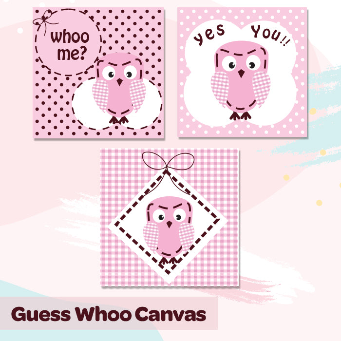 Canvas Wall Art Frame | Guess Whoo
