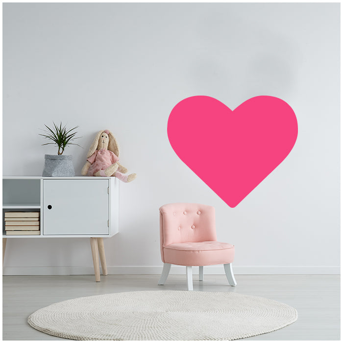 Chalk Wall Decals | Heart Shape - Pink