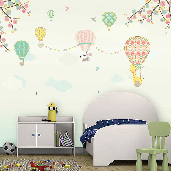 Hot Air Balloon–Vintage Pinks Wallpapers