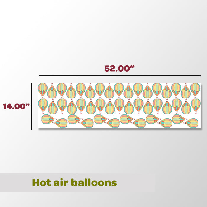 Mini Wall Art Stickers For Room | Hot Air Balloons