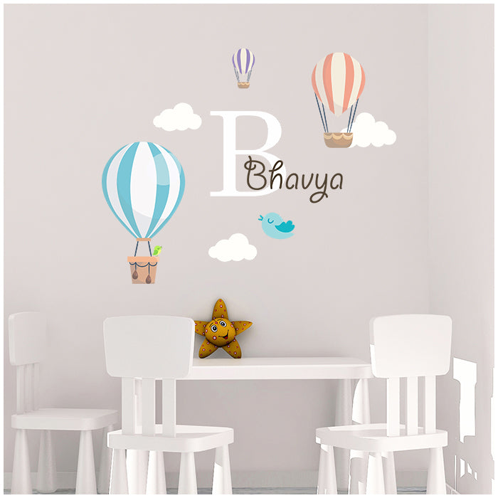 Wall Name Sticker | Hotair Balloon