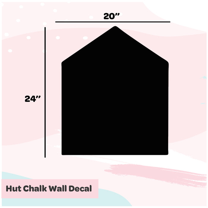 Chalk Wall Decals | Hut Shape - Black