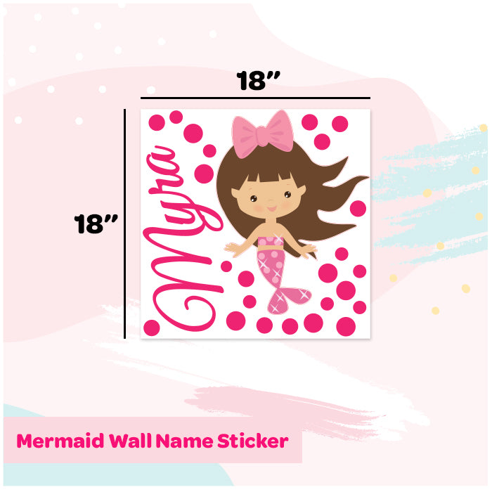 Wall Name Sticker | Mermaid