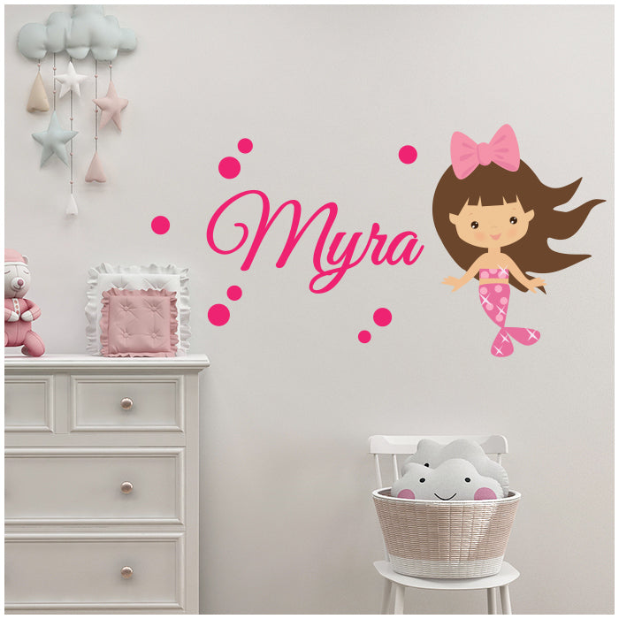 Wall Name Sticker | Mermaid