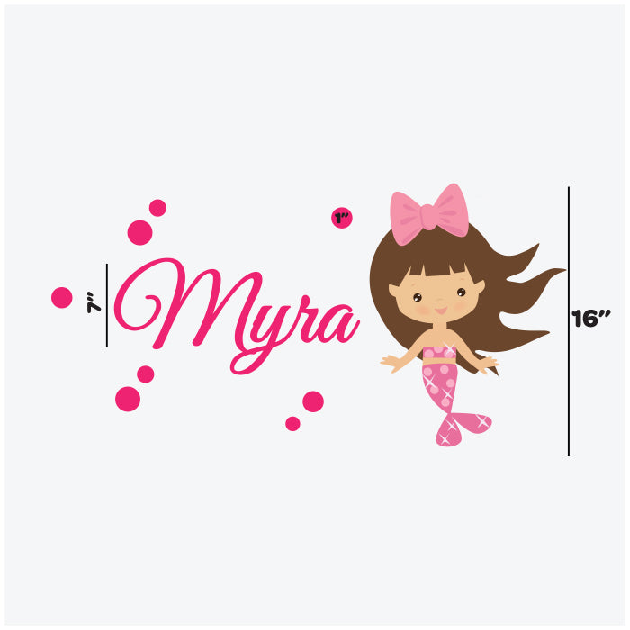 Wall Name Sticker | Mermaid