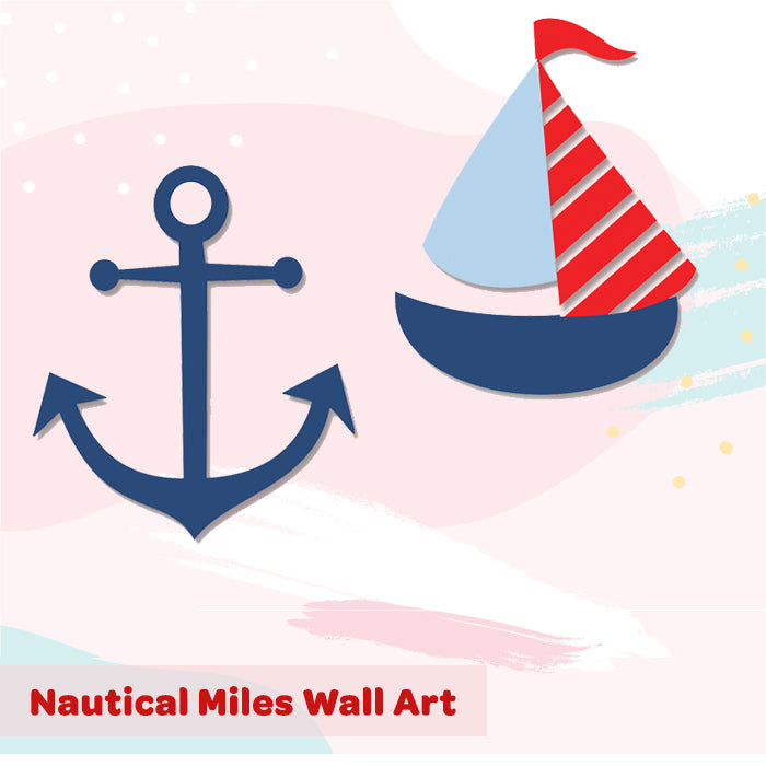 Mini Wall Art Stickers For Room | Nautical Miles