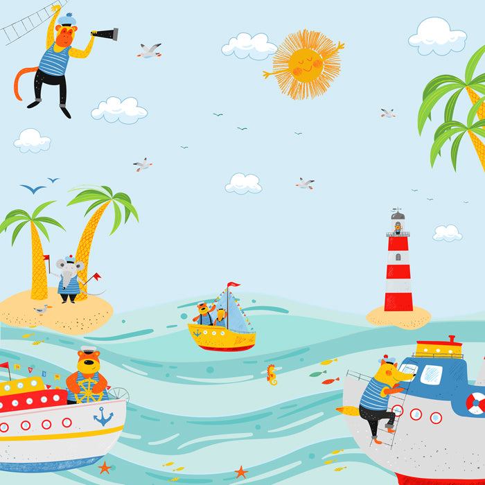 Nautical Sailors Theme Wallpaper