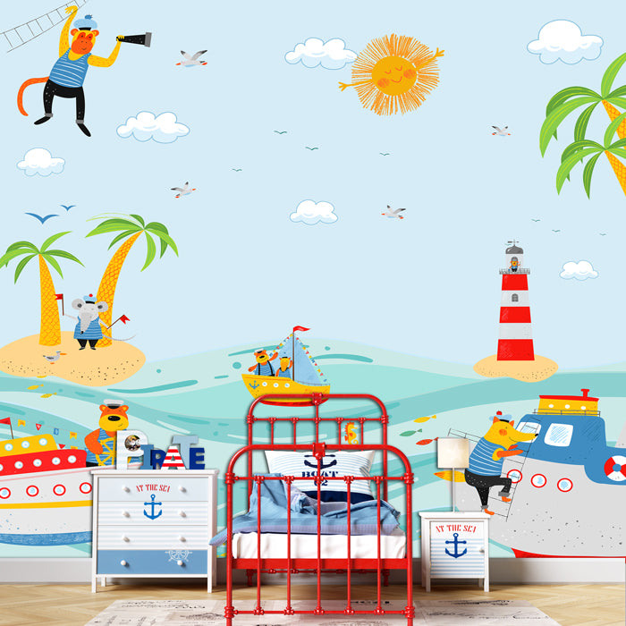 Nautical Sailors Theme Wallpaper