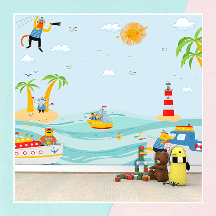 Nautical Sailors Theme Wallpaper