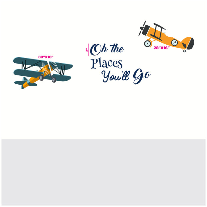 Wall Stickers For Room | Oh The Places You Will Go