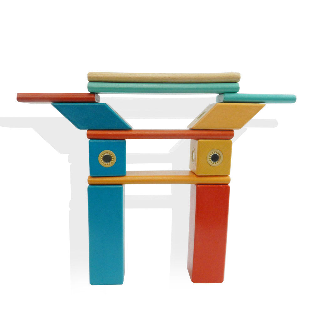 Wooden Toy Set | Wooden Magblocks