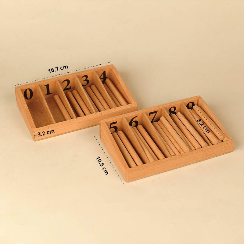 Wooden Toy Set | Spindle Box