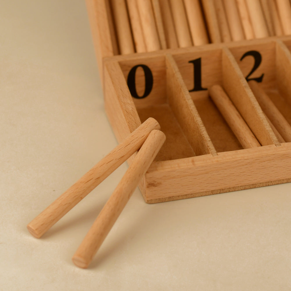 Wooden Toy Set | Spindle Box
