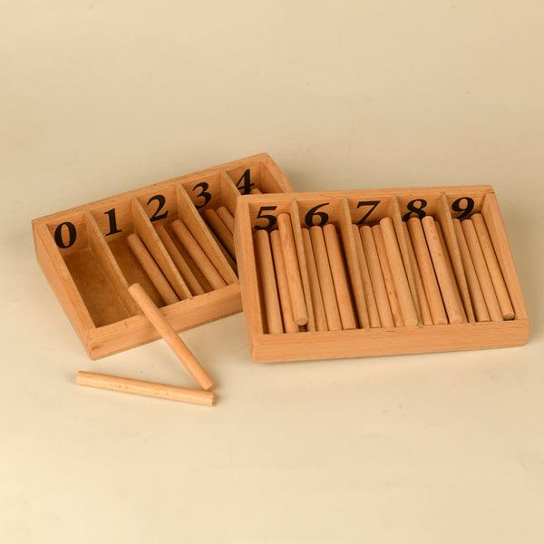 Wooden Toy Set | Spindle Box