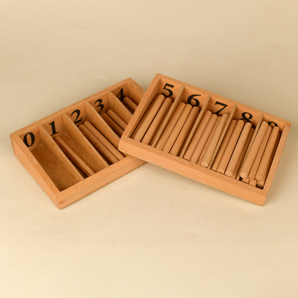 Wooden Toy Set | Spindle Box