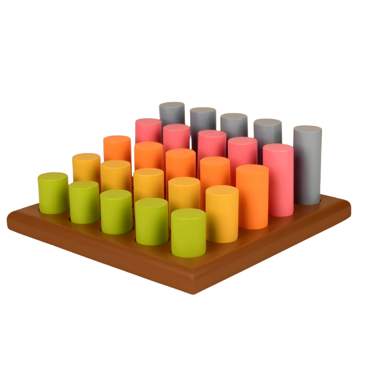 Wooden Toy Set | Rod Peg Steps