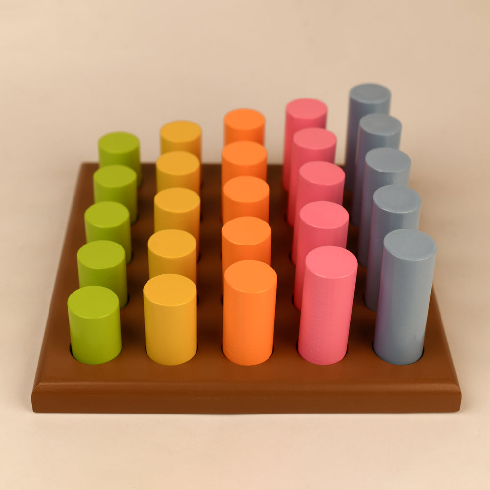 Wooden Toy Set | Rod Peg Steps