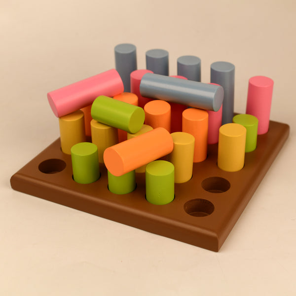 Wooden Toy Set | Rod Peg Steps