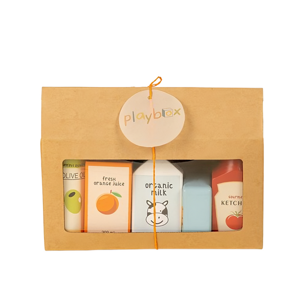 Wooden Toy Set | Shop n Roll Grocery