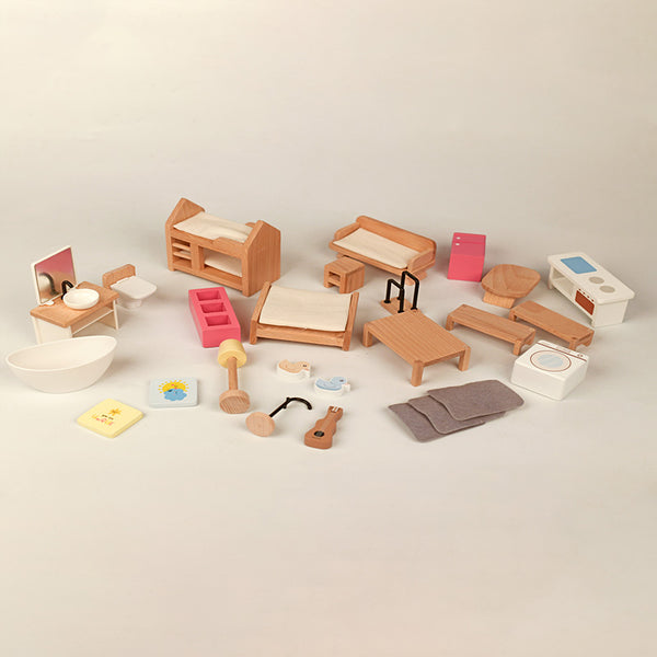 Wooden Toy Set | Doll House Furniture