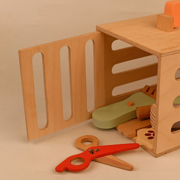 Wooden Toy Set | Pet Grooming Set