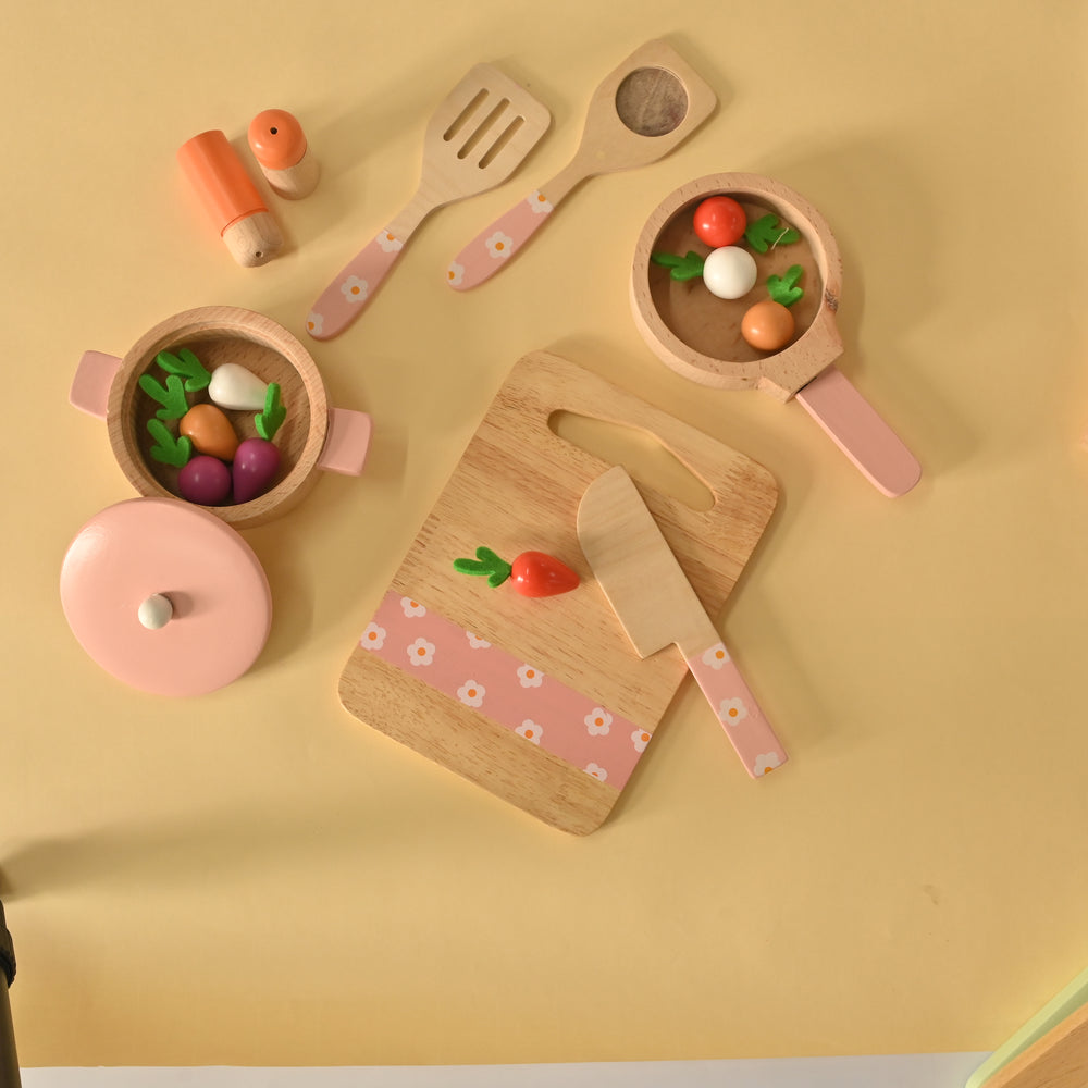 Wooden Toy Set | Grill & Chill