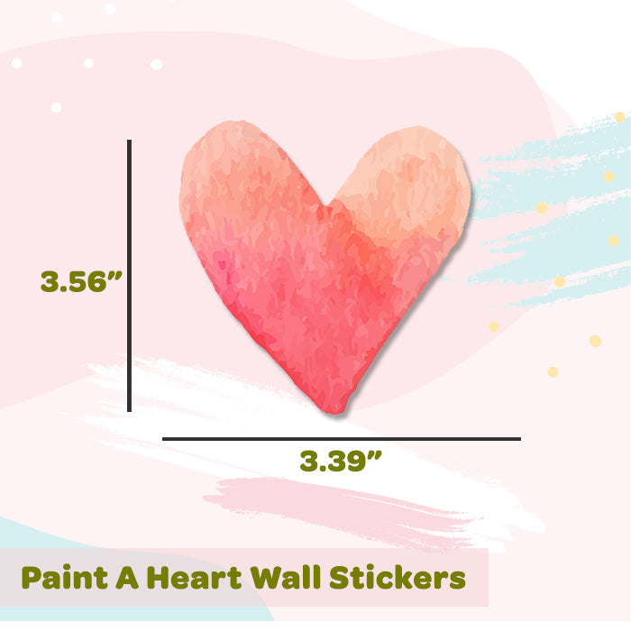 Mini Wall Art Stickers For Room | Paint A Heart