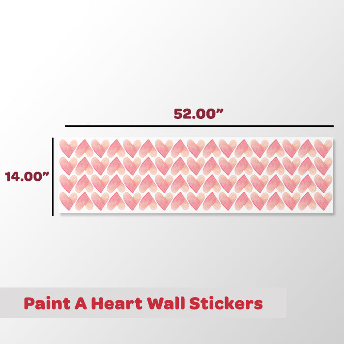 Mini Wall Art Stickers For Room | Paint A Heart