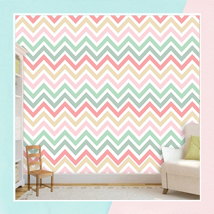 Pastel Chevrons Wallpaper