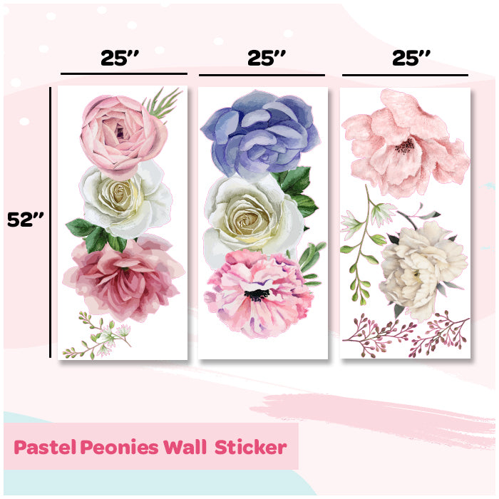 Wall Stickers For Room | Pastel Peonies