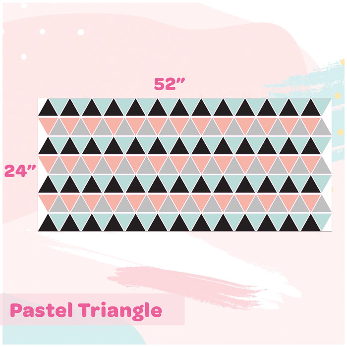 Mini Wall Art Stickers For Room | Pastel Triangle