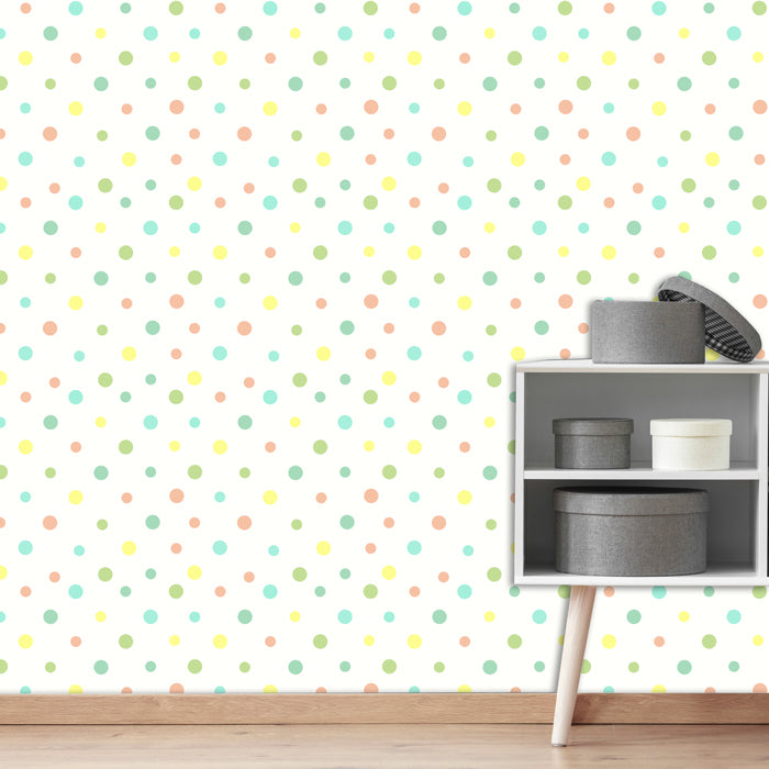 Polka Dots Pattern Wallpaper