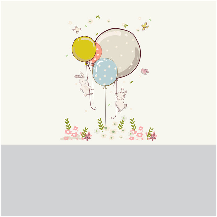Wall Stickers For Room | Rabbit With Balloon