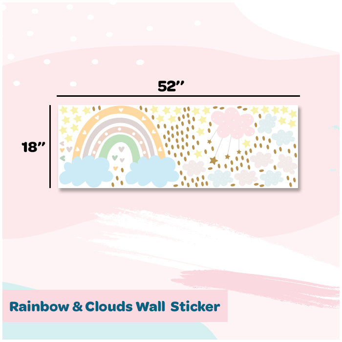 Wall Stickers For Room | Rainbow & Cloud
