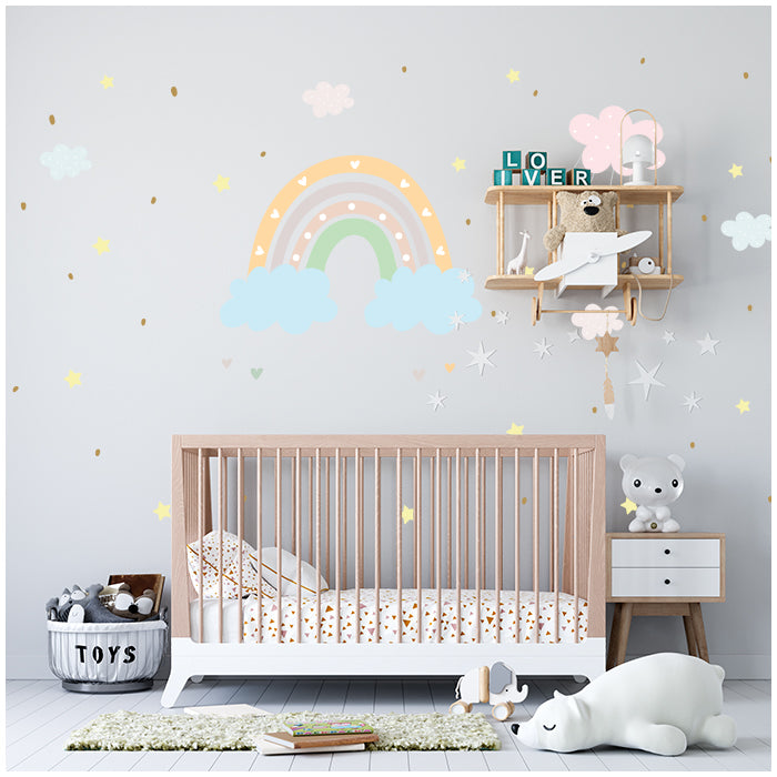 Wall Stickers For Room | Rainbow & Cloud