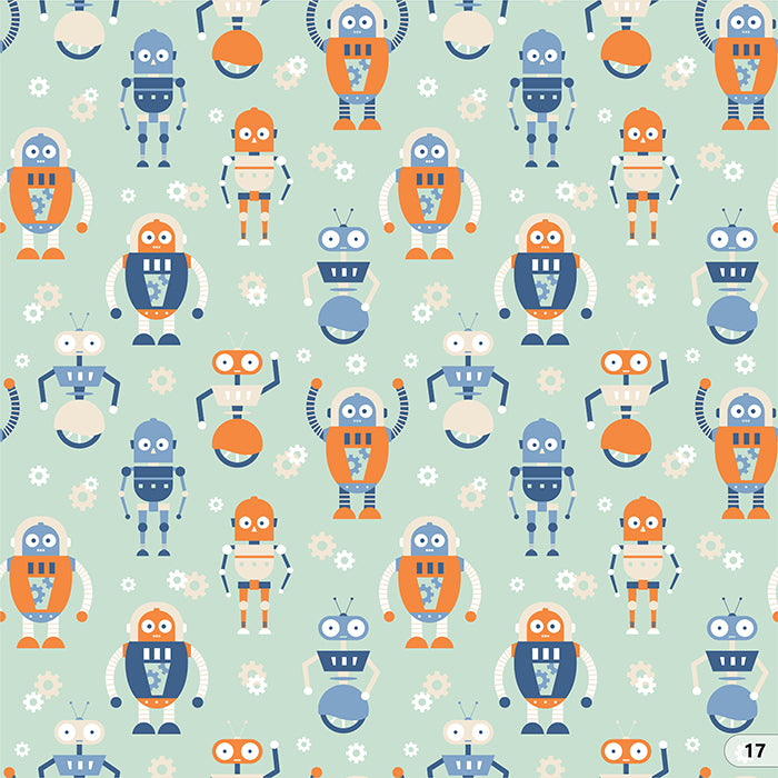 Robot Themed Wallpaper