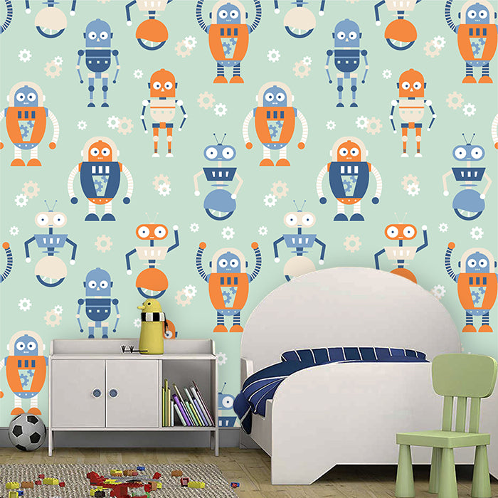 Robot Themed Wallpaper