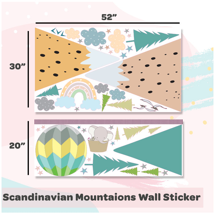 Wall Stickers For Room | Scandinavian Mountains