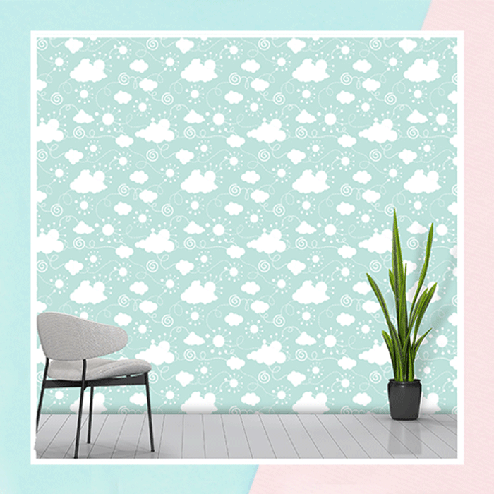Seamless Cloud Pattern Wallpaper