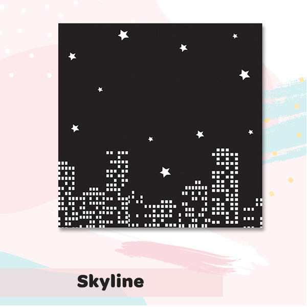 Illuminated Customized Name Canvas | Skyline