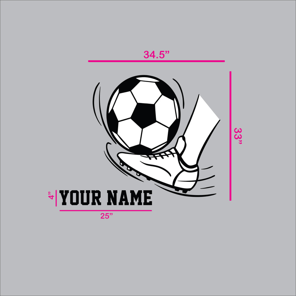 Wall Name Sticker | Soccer Ball