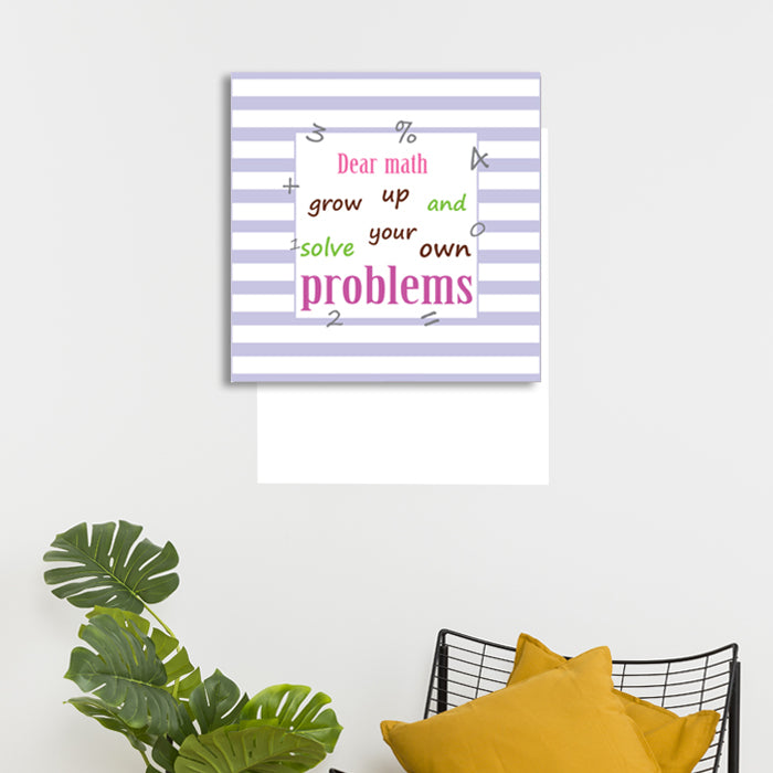 Canvas Wall Art Frame | Study Time