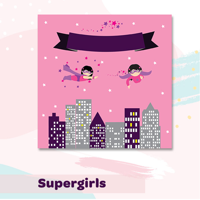 Illuminated Customized Name Canvas | Supergirls