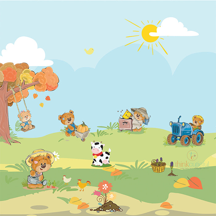 Teddy Farm Wallpaper