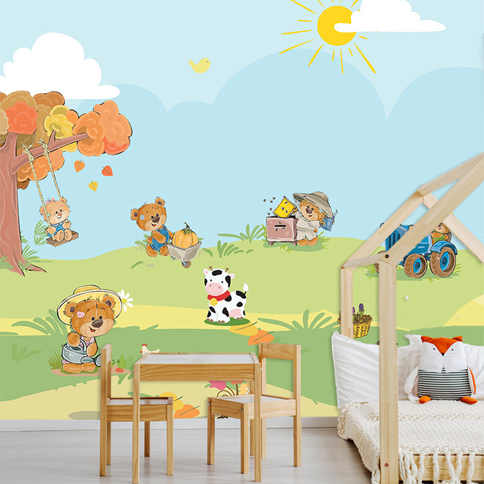 Teddy Farm Wallpaper