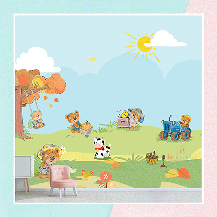 Teddy Farm Wallpaper
