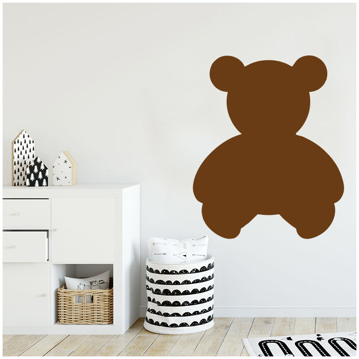 Chalk Wall Decals | Teddy Bear - Brown