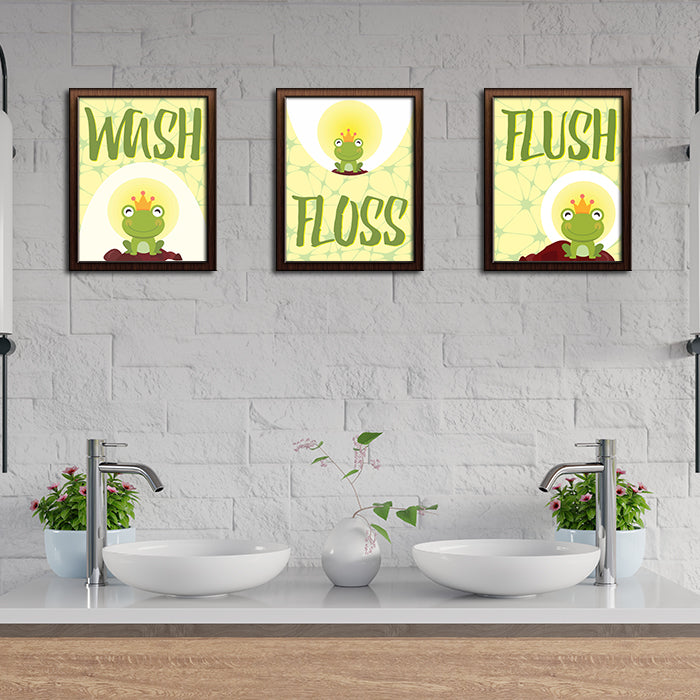 Bathroom Wall Art Frame | The Frog Prince