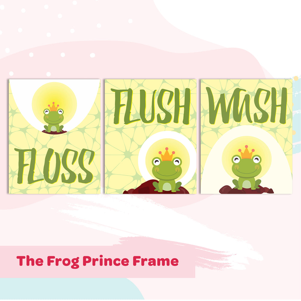 Bathroom Wall Art Frame | The Frog Prince