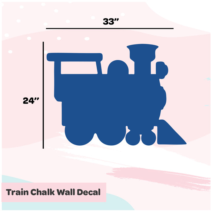 Chalk Wall Decals | Train - Blue
